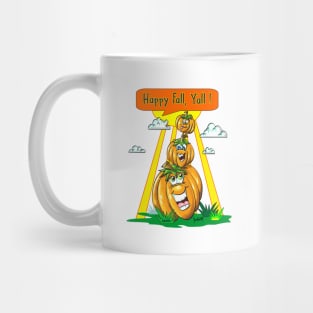 Pumpkins Pumpkins Pumpkins Happy fall yall sunrise Halloween and Thanksgiving Gift Mug